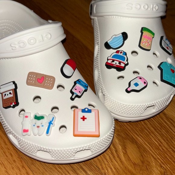 Crocs Charm Nurse Doctor Healthcare Medical 12 piece set - Picture 2 of 4